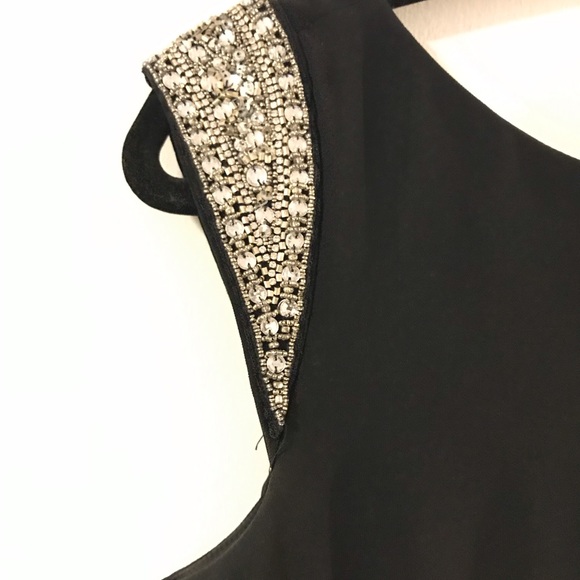 Aidan Mattox blk trapeze dress - Picture 2 of 5